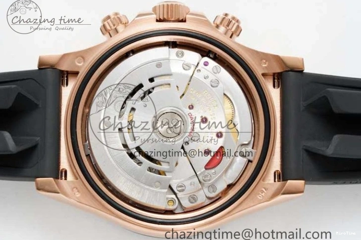 MiroTime 0506 Stretchable Daytona 116515 QF 1:1 Best Edition Black RG Dial on Oysterflex Rubber Strap SA 2273